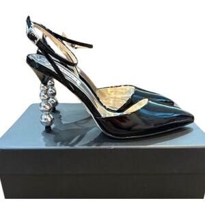 Badgley Mischka Indie II Pearl Stiletto Heel in Black – NEW – Size 8.5